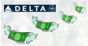 a group of green dollar bills with wings