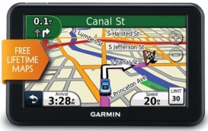 a gps device with a map