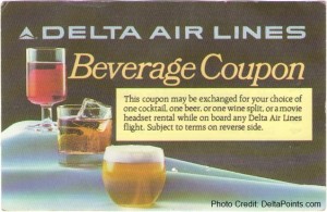 a beverage coupon for delta airlines