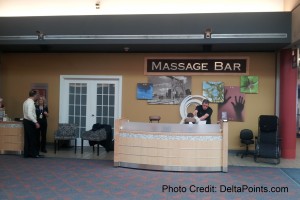 a massage bar in a hotel
