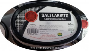 a close-up of a salt lakrits