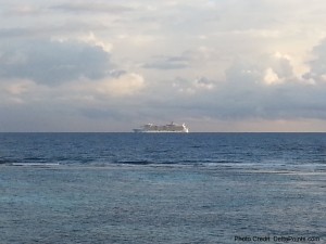 a ship in the ocean