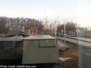 a large metal box on a roof