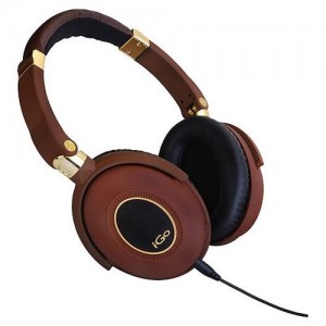a brown headphones with a cord