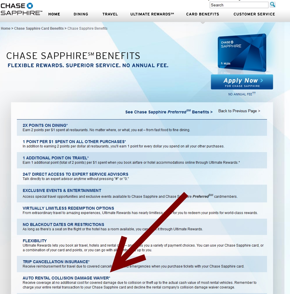 chase sapphire benefits
