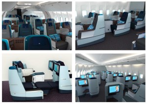 a collage of several seats in an airplane