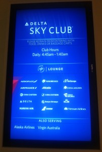 new delta LAX skyclub review delta points blog