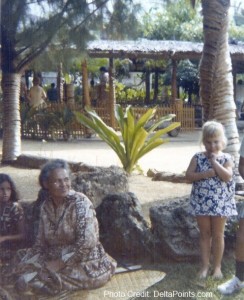 Lisa at the Polynesian Cultural Village - Hawaii 1971