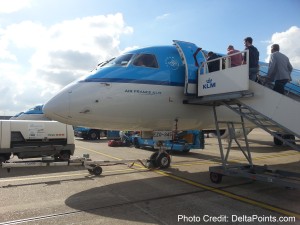 klm regioanal jet amsterdam to gothenburg delta points blog 1