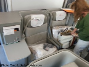 Alitalia Magnifica Class Business seat review delta points blog (4)