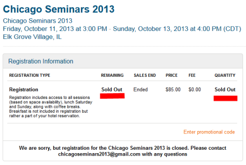 chicago seminars 2013