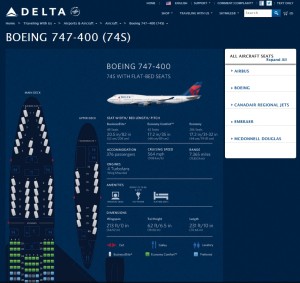 delta seat map for 747