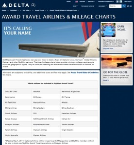 use skymiles what airlines