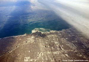 flying over chicago delta mileage run delta points blog polar vortex