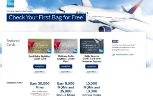 when you click the Delta Points link for the Delta AMEX cards - what it should look like