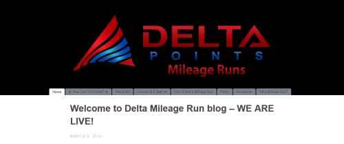 DeltaMileageRun-com home page