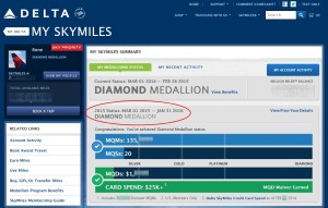 rene delta points showing diamond medallion till 2016 delta-com