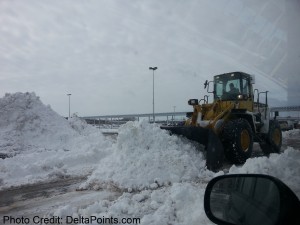 snow being moved around SBN South Bend Airport Delta Points blog