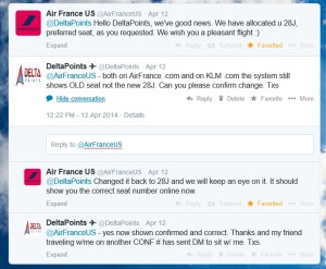 tweets with airfrance for seats