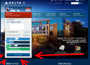 my delta home page delta points blog