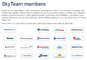 skyteam members as of 28may2014