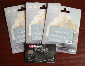 visa debit gift cards and flexperks card