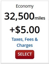 delta showing award ticket for 32500 miles