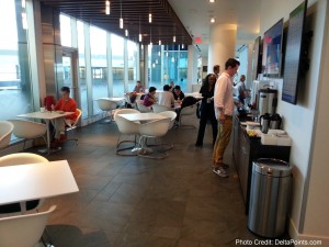 dining area centurion lounge dfw delta points review