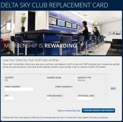 request lost skyclub card