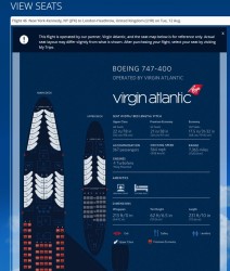 va seatmap of 747 on delta-com