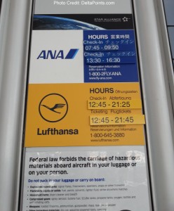 check-in hours for the lufthansa counter at ORD airport delta points blog