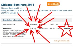 chicago seminars 2014 is sold out