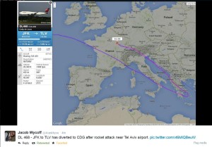 from jacob wycoff on twitter DL468 diverts to CDG