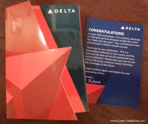 gold 40 year delta service pin with diamonds Delta Points Blog (2)