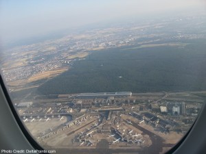 lufthansa 747-8 goaround into FRA airport delta points blog