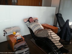 panasonic rocker chairs in the lufthansa 1st class terminal fra delta points blog