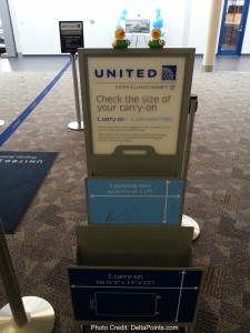 the double carry-on bag checker unit at united check-in sbn delta points blog