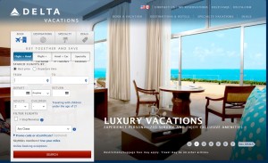 Delta vacations home page