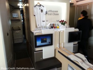 Lufthansa 1st class munich to Toronto A330 DeltaPoints blog review (5)