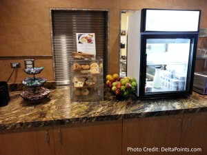 Breakfast choices Alaska boardroom LAX airport delta points blog