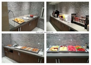 breakfast food choices Korean Air lounge LAX Delta Points blog