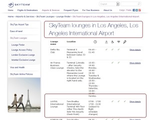per skyteam-com web site LAXSUL lounge is a skyteam lounge really not so much delta points blog