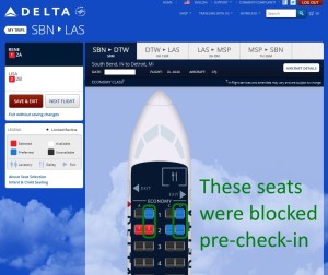 the importance of checkin asap for choice of seats