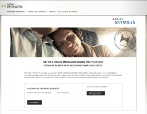 earn 250 delta mqms from hilton stays promo