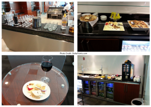 food choices in the MIA VIP lounge delta points blog