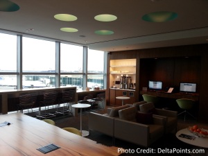 Centurion Lounge LGA LaGuardia Airport american express delta points blog first room off checkin (2)