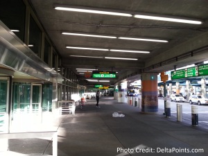Centurion Lounge LGA LaGuardia Airport american express delta points blog outside (1)