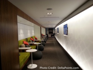 Centurion Lounge LGA LaGuardia Airport american express delta points blog view from checkin (1)