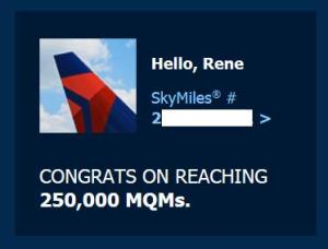 my skymiles mqm totals for dec 2014 skymiles eNewsletter from delta