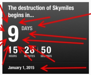 only 9 days till the distruction of delta skymiles skymiles2015